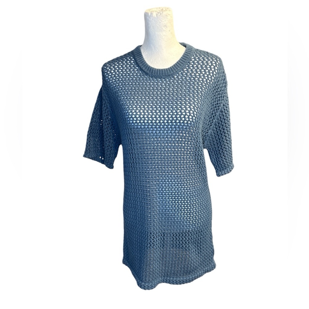 Aritzia TNA Ponderosa Knit T-Shirt in Outerspace Size Small